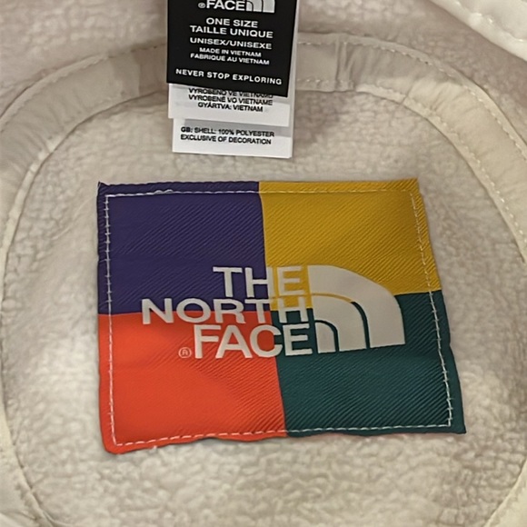 The North Fleece Sherpa Fleece Bucket Hat Vintage White new Adult One Size - Picture 6 of 9